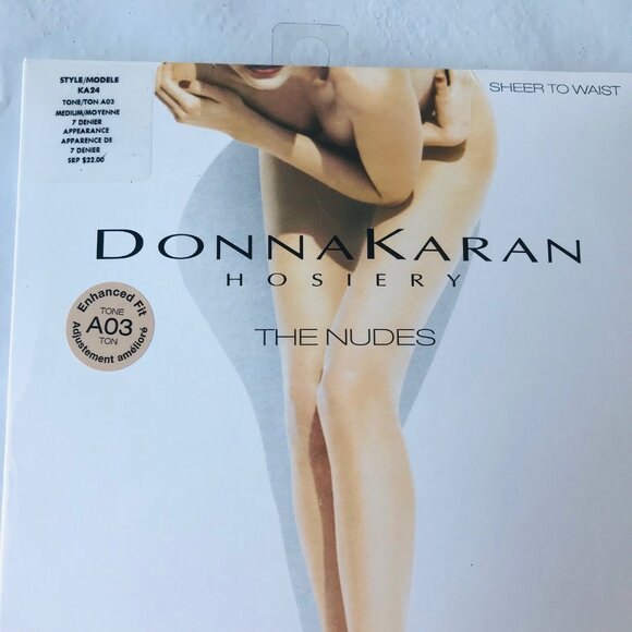 Donna Karan Hosiery Sheer to waist The Nudes  Tone A03 Style KA24  Size: M - Picture 2 of 4